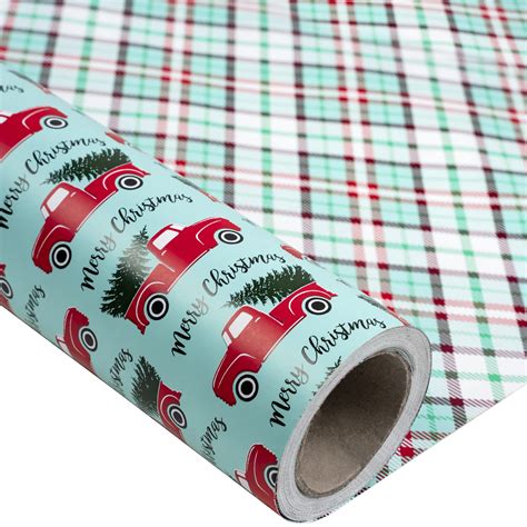 reversible christmas wrapping paper jumbo rolls